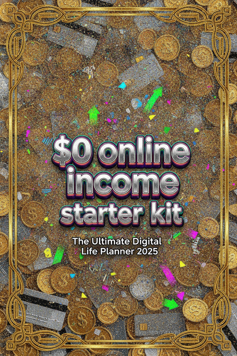 Cover for $0 online income starter kit